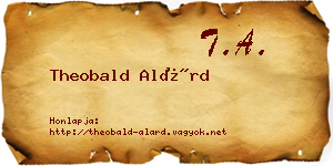 Theobald Alárd névjegykártya